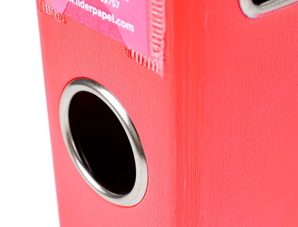 Classeur levier liderpapel a4 documenta carton rembordé 1,9mm dos 52mm rado métallique coloris rouge