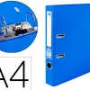 Classeur levier liderpapel a4 documenta carton rembordé 1,9mm dos 52mm rado métallique coloris bleu