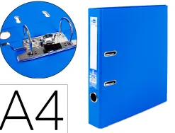 Classeur levier liderpapel a4 documenta carton rembordé 1,9mm dos 52mm rado métallique coloris bleu