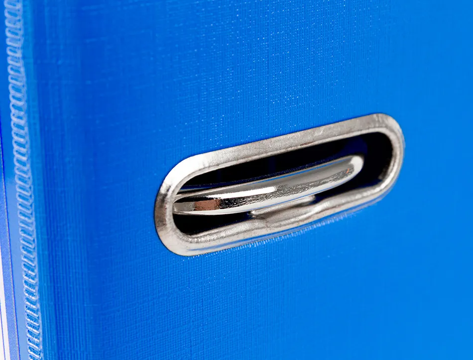 Classeur levier liderpapel a4 documenta carton rembordé 1,9mm dos 52mm rado métallique coloris bleu