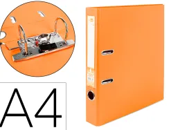 Classeur levier liderpapel a4 documenta carton rembordé 1,9mm dos 52mm rado métallique coloris orange
