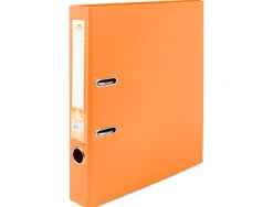 Classeur levier liderpapel a4 documenta carton rembordé 1,9mm dos 52mm rado métallique coloris orange
