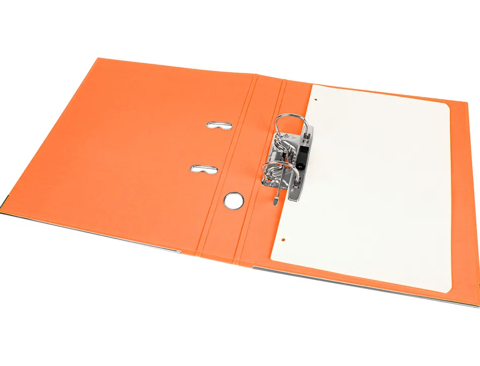 Classeur levier liderpapel a4 documenta carton rembordé 1,9mm dos 52mm rado métallique coloris orange