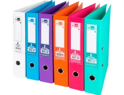 Classeur levier liderpapel documenta a4+ carton remborde dos 75mm rado metallique coloris assortis trending