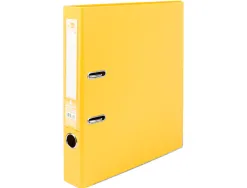 Classeur levier liderpapel a4 documenta carton rembordé 1,9mm dos 52mm rado métallique coloris jaune