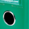 Classeur levier liderpapel a4 documenta carton rembordé 1,9mm dos 75mm rado métallique coloris vert