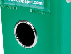 Classeur levier liderpapel a4 documenta carton rembordé 1,9mm dos 75mm rado métallique coloris vert