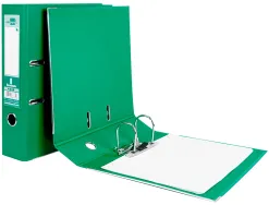 Classeur levier liderpapel a4 documenta carton rembordé 1,9mm dos 75mm rado métallique coloris vert