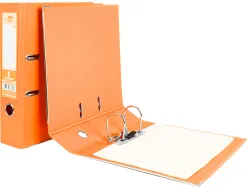 Classeur levier liderpapel a4 documenta carton rembordé 1,9mm dos 75mm rado métallique coloris orange