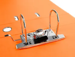 Classeur levier liderpapel a4 documenta carton rembordé 1,9mm dos 75mm rado métallique coloris orange
