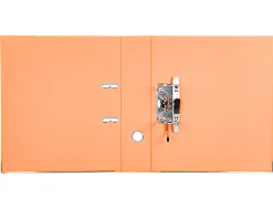 Classeur levier liderpapel a4 documenta carton rembordé 1,9mm dos 75mm rado métallique coloris orange