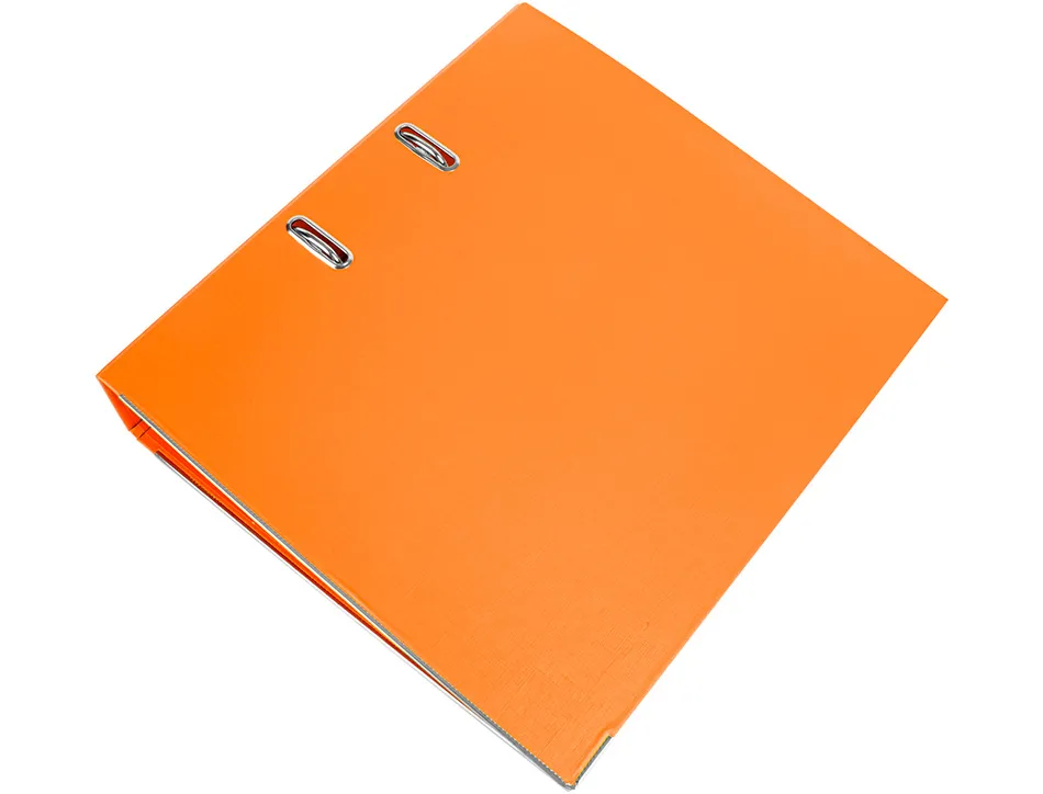 Classeur levier liderpapel a4 documenta carton rembordé 1,9mm dos 75mm rado métallique coloris orange