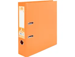 Classeur levier liderpapel a4 documenta carton rembordé 1,9mm dos 75mm rado métallique coloris orange
