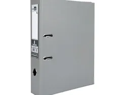 Classeur levier liderpapel documenta a4+ carton remborde dos 75mm rado metallique coloris gris