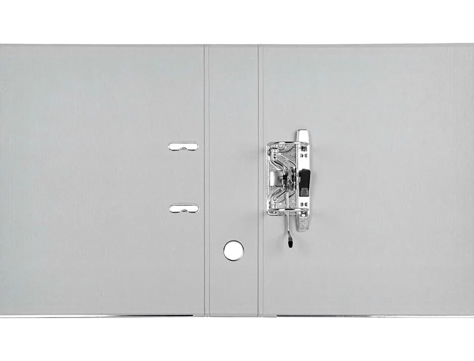 Classeur levier liderpapel documenta a4+ carton remborde dos 75mm rado metallique coloris gris
