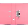 Classeur levier liderpapel documenta a4+ carton remborde dos 75mm rado metallique coloris rose