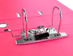Classeur levier liderpapel documenta a4+ carton remborde dos 75mm rado metallique coloris rose