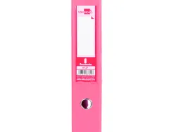 Classeur levier liderpapel documenta a4+ carton remborde dos 75mm rado metallique coloris rose