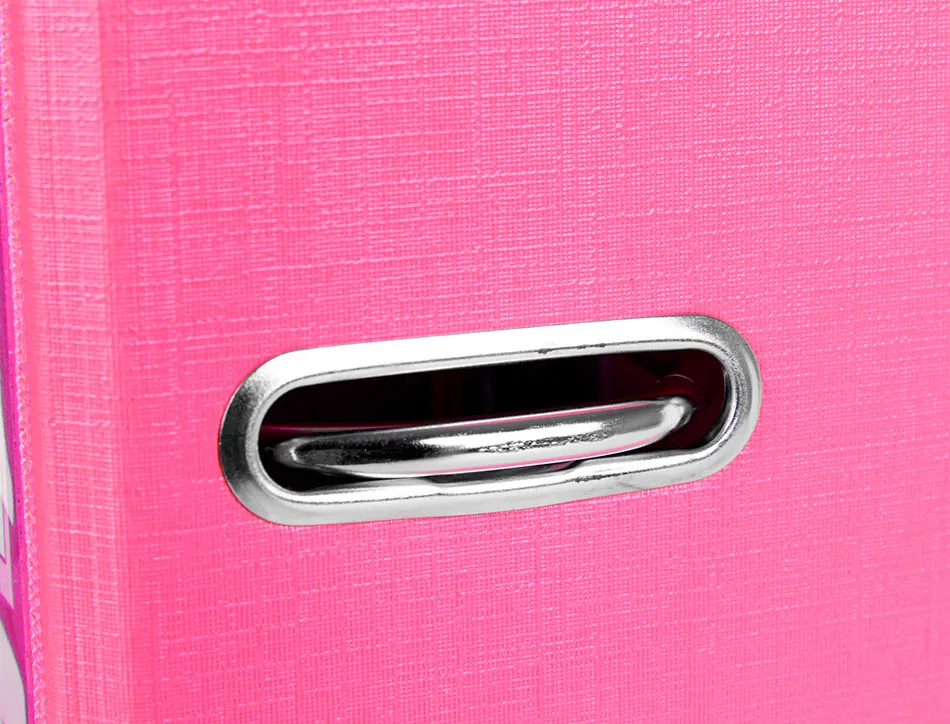 Classeur levier liderpapel documenta a4+ carton remborde dos 75mm rado metallique coloris rose