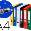 Classeur levier liderpapel a4 documenta carton rembordé 1,9mm dos 52mm rado métallique coloris assortis classiques