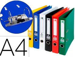 Classeur levier liderpapel a4 documenta carton rembordé 1,9mm dos 52mm rado métallique coloris assortis classiques