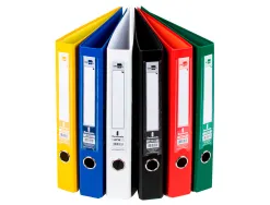 Classeur levier liderpapel a4 documenta carton rembordé 1,9mm dos 52mm rado métallique coloris assortis classiques