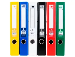 Classeur levier liderpapel a4 documenta carton rembordé 1,9mm dos 52mm rado métallique coloris assortis classiques