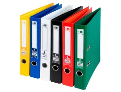 Classeur levier liderpapel a4 documenta carton rembordé 1,9mm dos 52mm rado métallique coloris assortis classiques