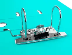 Classeur levier liderpapel documenta a4+ carton remborde dos 75mm rado metallique coloris vert clair