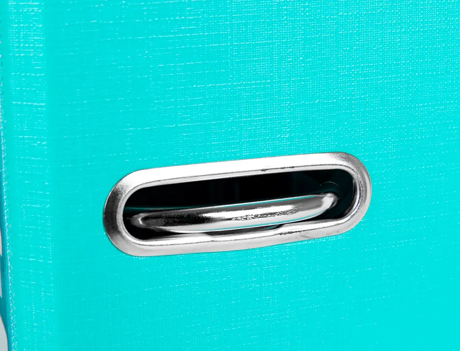 Classeur levier liderpapel documenta a4+ carton remborde dos 75mm rado metallique coloris vert clair