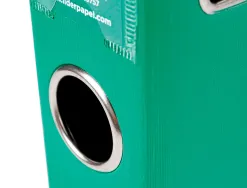 Classeur levier liderpapel a4 documenta carton rembordé 1,9mm dos 52mm rado métallique coloris vert