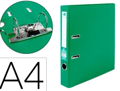 Classeur levier liderpapel a4 documenta carton rembordé 1,9mm dos 52mm rado métallique coloris vert