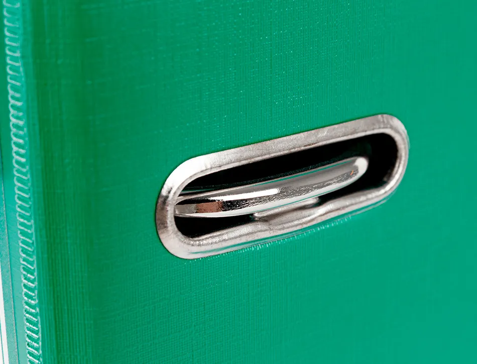 Classeur levier liderpapel a4 documenta carton rembordé 1,9mm dos 52mm rado métallique coloris vert