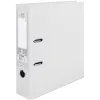 Classeur levier liderpapel a4 documenta carton rembordé pvc 1,9mm dos 75mm rado métallique coloris blanc