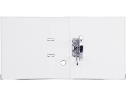 Classeur levier liderpapel a4 documenta carton rembordé pvc 1,9mm dos 75mm rado métallique coloris blanc