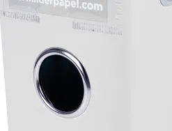 Classeur levier liderpapel a4 documenta carton rembordé pvc 1,9mm dos 75mm rado métallique coloris blanc