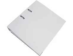 Classeur levier liderpapel a4 documenta carton rembordé pvc 1,9mm dos 75mm rado métallique coloris blanc