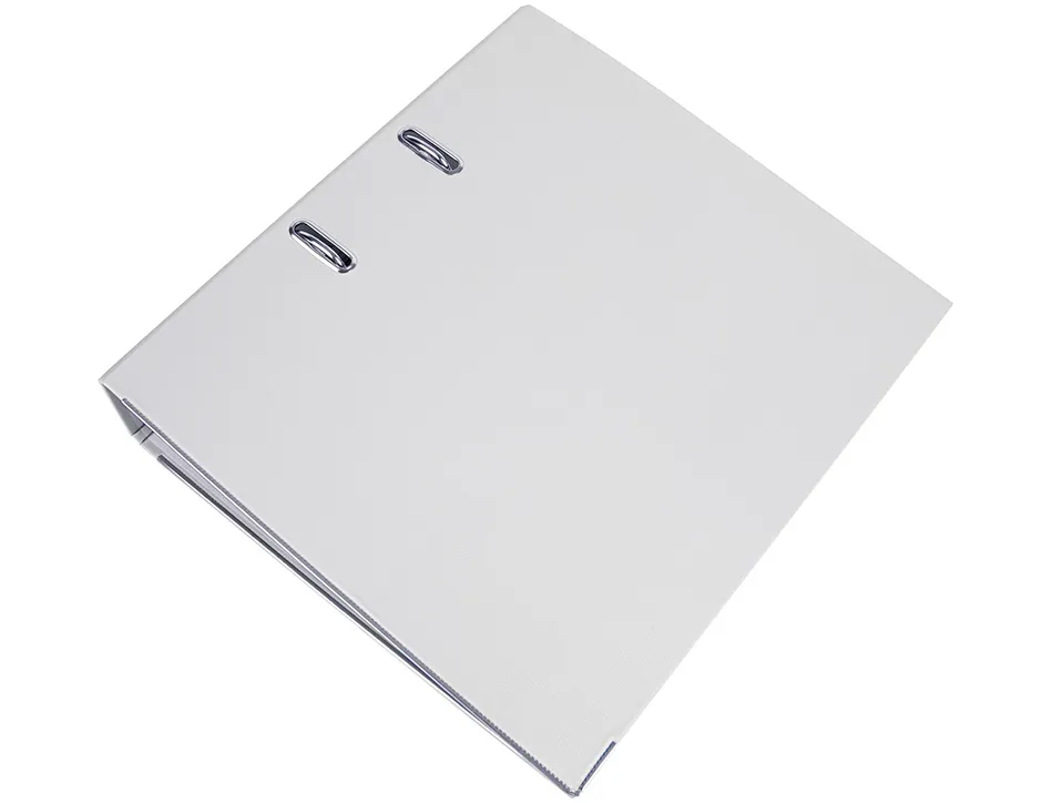 Classeur levier liderpapel a4 documenta carton rembordé pvc 1,9mm dos 75mm rado métallique coloris blanc