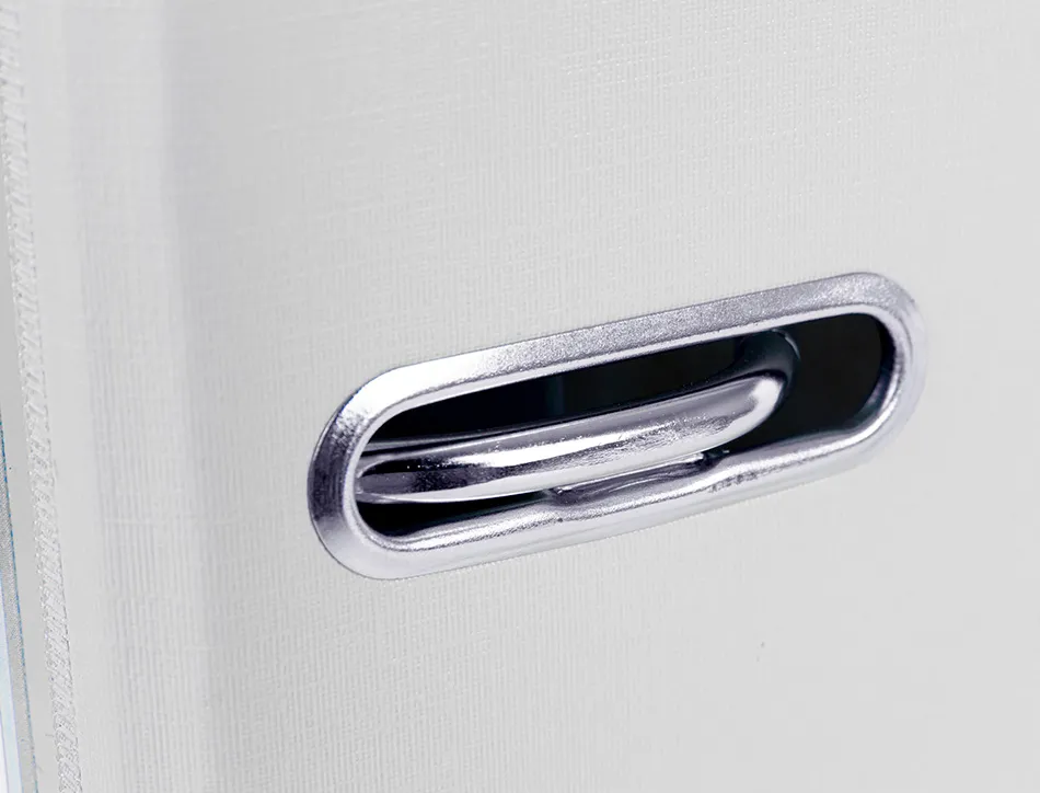 Classeur levier liderpapel a4 documenta carton rembordé pvc 1,9mm dos 75mm rado métallique coloris blanc