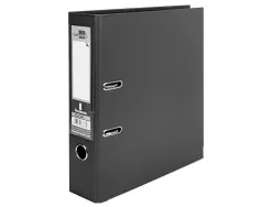 Classeur levier liderpapel a4 documenta carton rembordé 1,9mm dos 75mm rado métallique coloris noir