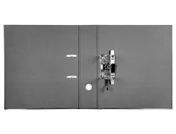 Classeur levier liderpapel a4 documenta carton rembordé 1,9mm dos 75mm rado métallique coloris noir