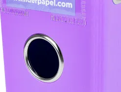 Classeur levier liderpapel a4 documenta carton rembordé 1,9mm dos 75mm rado métallique coloris lilas