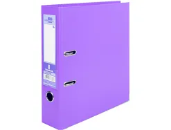 Classeur levier liderpapel a4 documenta carton rembordé 1,9mm dos 75mm rado métallique coloris lilas