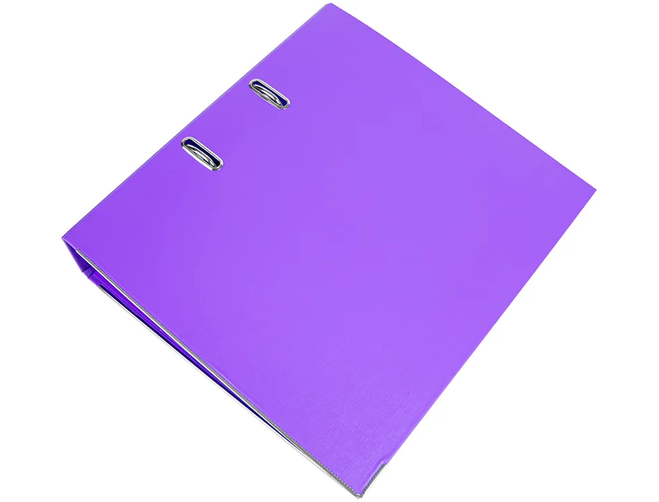 Classeur levier liderpapel a4 documenta carton rembordé 1,9mm dos 75mm rado métallique coloris lilas