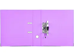 Classeur levier liderpapel a4 documenta carton rembordé 1,9mm dos 75mm rado métallique coloris lilas