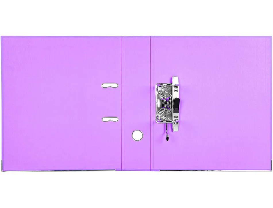 Classeur levier liderpapel a4 documenta carton rembordé 1,9mm dos 75mm rado métallique coloris lilas