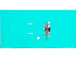 Classeur levier liderpapel a4 documenta carton rembordé 1,9mm dos 75mm rado métallique coloris vert clair
