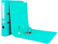 Classeur levier liderpapel a4 documenta carton rembordé 1,9mm dos 75mm rado métallique coloris vert clair