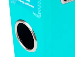 Classeur levier liderpapel a4 documenta carton rembordé 1,9mm dos 75mm rado métallique coloris vert clair