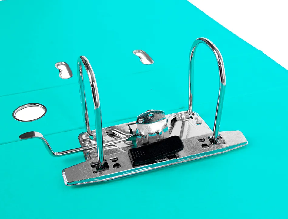 Classeur levier liderpapel a4 documenta carton rembordé 1,9mm dos 75mm rado métallique coloris vert clair